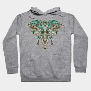 Abstract native elephant Hoodie